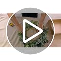 20-Inch Artificial Eucalyptus Wreath with Berries for Front Door Decor
