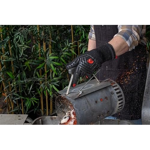 MEATER Cooking Gloves: for Grill, Smoker, Oven, and Baking | Non-Slip, High-Temperature Protection, Extra Long Cuffs | Great Gift
