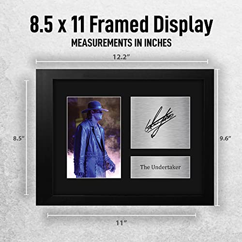 The Undertaker Framed Printed Autograph Photo, US Letter Size Display