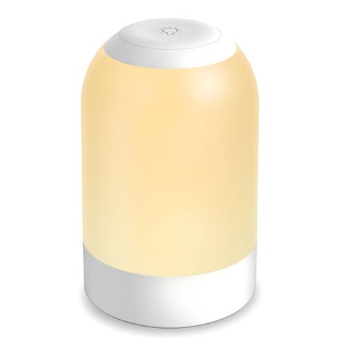 Bedside Touch Night Light, Baby Nursery Nightlight for Kids Adults, Egg Light with Timer, Dimmable Small Cordless Table Lamp for Nightstand/Bedroom/Children's Room, USB Rechargeable, White/Warm/Amber