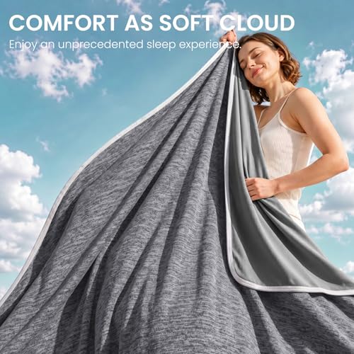 Topcee Queen Size Cooling Blanket for Hot Sleepers & Night Sweats