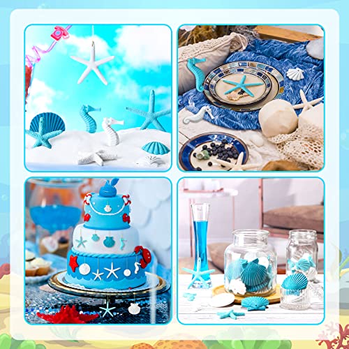Jetec 26PCS Beach & Nautical Christmas Ornaments Resin Coastal Decor Set