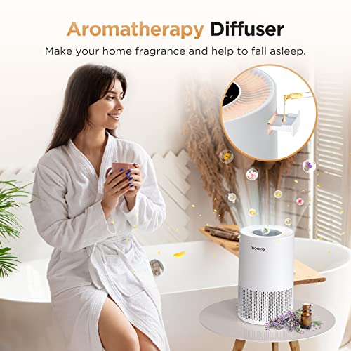 H13 True HEPA Air Purifier for Large Rooms with Aromatherapy & Child Lock