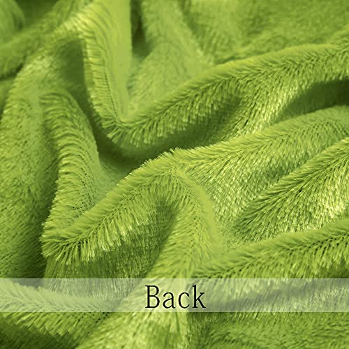 ANRODUO Christmas Grinch Green Faux Fur Pillow Covers 20x20 inch - Pack of 2
