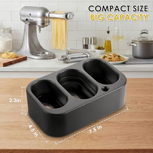 3-Slot Pasta Maker Attachment Stand and Organizer for Stand Mixers