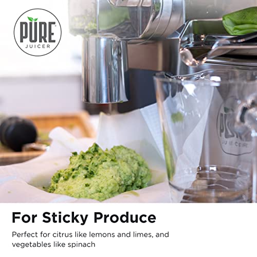 Disposable Cold Press Juicer Cloth Liners - 100 Pack Cellulose Sheets