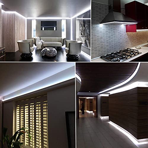 50ft LED Rope Light, Waterproof Outdoor Flexible Lighting for Patio & Garden