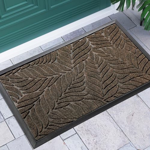 All-Weather Front Door Mat - 29.5x17 Inch Non-Slip Outdoor Entryway Rug