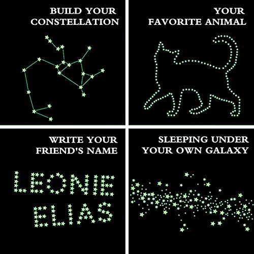 452-Piece Glow in the Dark Star Wall Stickers for Ceiling and Bedroom Decor
