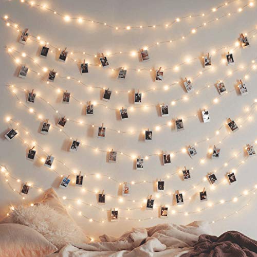 66 ft 200 LED Warm White Fairy String Lights with Remote & USB Power