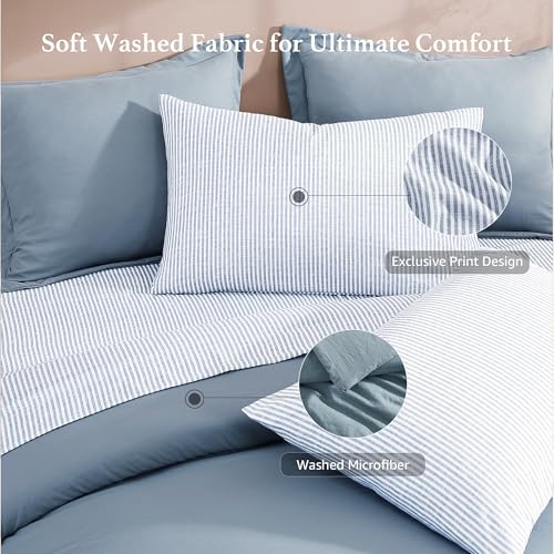 7-Piece Queen Comforter Set - Soft All-Season Bed in a Bag Bedding Set