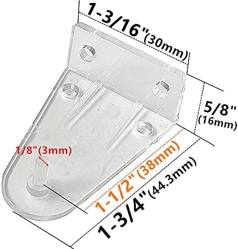 Hold Down Brackets for 1.5-Inch High Profile Blind Bottom Rails, 4 Pack