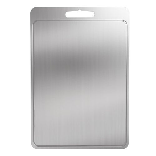 Stainless Steel Cutting Board, 15.74" x 11.02", Metal Chopping Board for Meat, Fruits & Vegetables, Durable & Hygienic, Juice Grooves