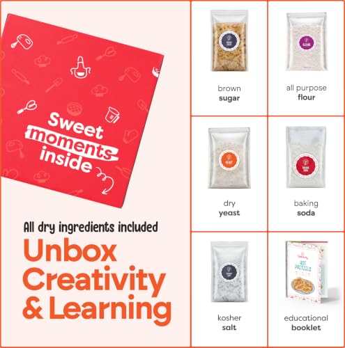 Kids Pretzel Baking Kit with Pre-Measured Ingredients and Recipe