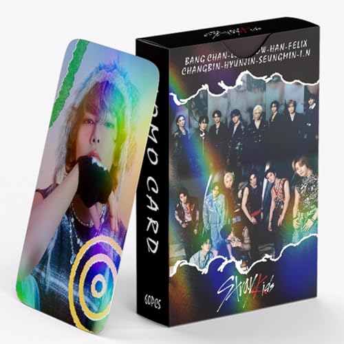 60 PCS Laser Photo Card Set - Album Collectible Lomo Cards for Fans