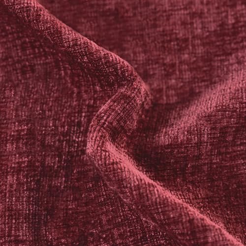 20x20 Inch Burgundy Decorative Couch Throw Pillow Covers Set of 2