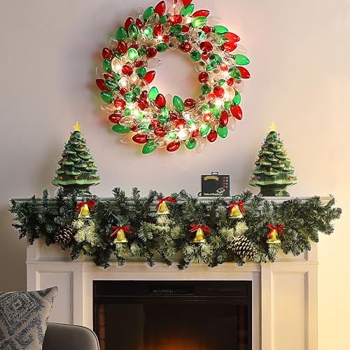 Mr. Christmas Musical Bells of Christmas with LED Lights, 15 Carols, Battery Operated