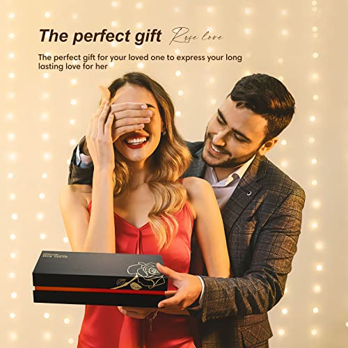 24K Gold Dipped Real Rose - Unique Handcrafted Gift for Her