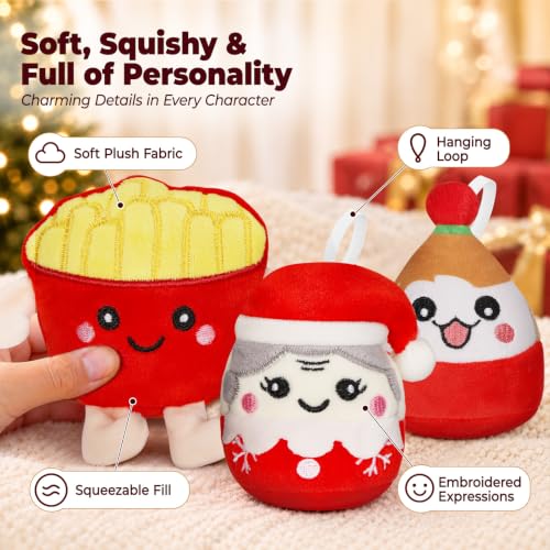 TECHTAIL 24 Mini Plush Toys Advent Calendar for Kids & Girls, Squishy Stuffed Animals