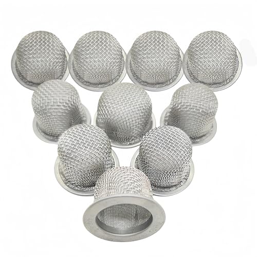Ghzchuang Double Layer Stainless Steel Cocktail & Whiskey Smoke Filter - 10 Pcs