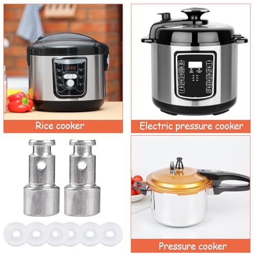 Universal Pressure Cooker Float Valve and Silicone Gasket Set (8-Piece)