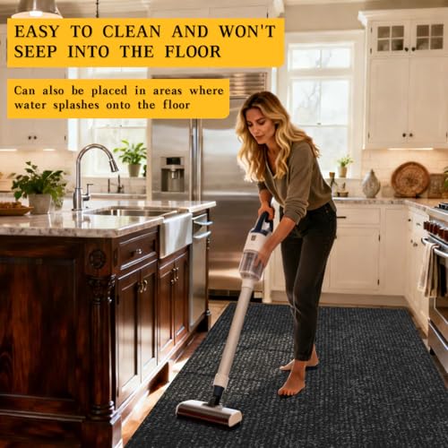 2x8 ft Waterproof Outdoor Runner Rug, Non-Slip Felt Carpet for Hallway