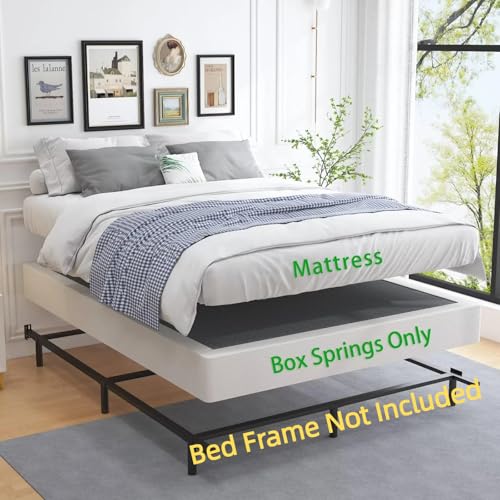 7-Inch King Size Heavy Duty Metal Box Spring with Non-Slip Cover