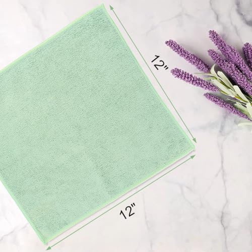 Unimade Microfiber Washcloths 20-Pack Face Towels 12" x 12" Soft Fast Drying