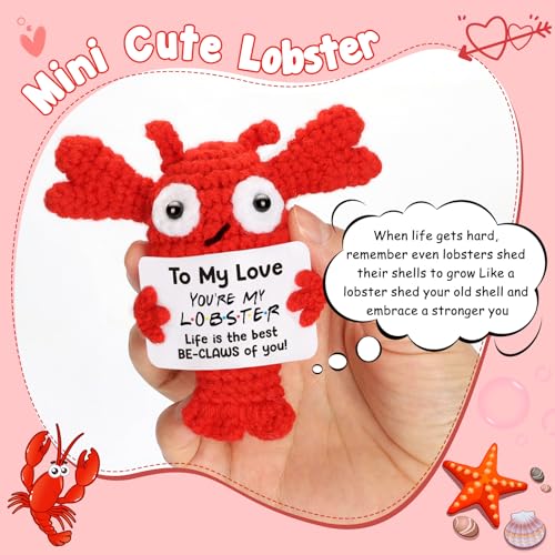 Handmade Crochet Lobster Gift for Couples - Funny Anniversary Present