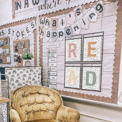Boho Classroom Decor Reading Posters Set of 4 8x10 Unframed