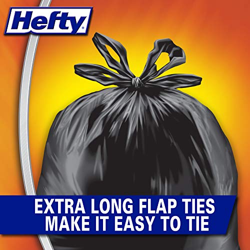 42 Gallon Heavy Duty Contractor Trash Bags with Flap Handles - 3.0 Mil, 26 Pack