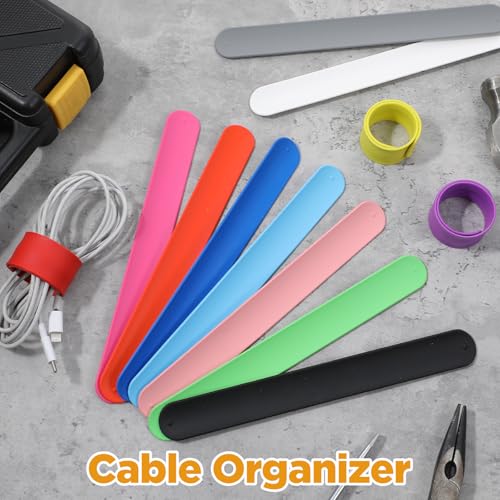 Silicone Wrapping Paper Roll Holder Clips 36 Pcs Steel-Reinforced Snap Bands