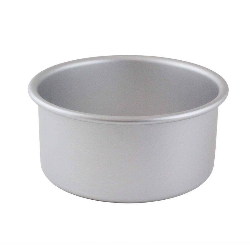 PME Anodised Aluminium Round Cake Tin with Loose Base, Silver