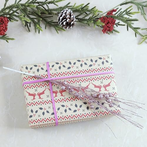 20 Pcs Christmas Tree Picks and Sprays£¬Rose Gold Christmas Picks for Tree Tree Topper Christmas Decorations Clearance Ornaments Decor Flowers Artificial Tree Filler Sticks Berry Branches Stems