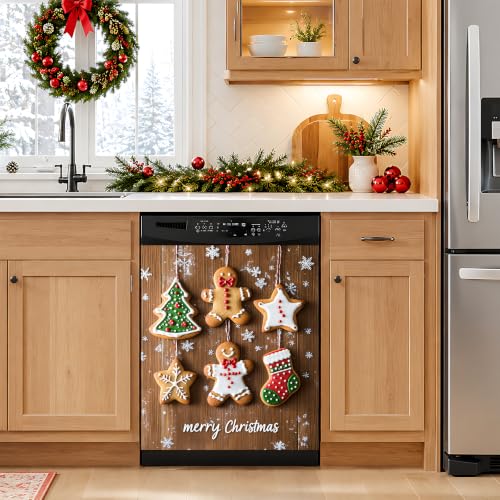 Seewan Xmas Dishwasher Magnet Cover - Hanging Cookie Ornament, Easter & Seasonal Decor