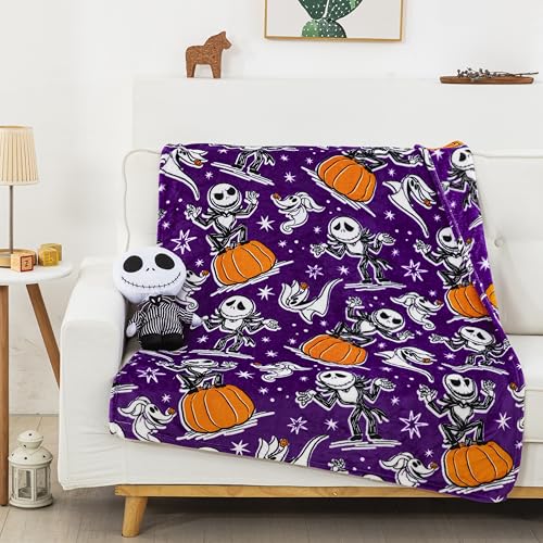 Northwest Nightmare Before Christmas Jack Smackdown Silk Touch Blanket 50x40 Inches - Official Fan Decor