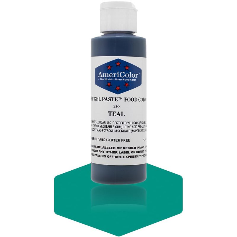 TEAL SOFT GEL PASTE 4.5 OZ Cake Decorating
