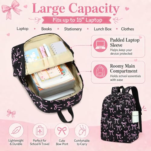 3-in-1 Kids School Backpack Set with Lunch Box and Pencil Case