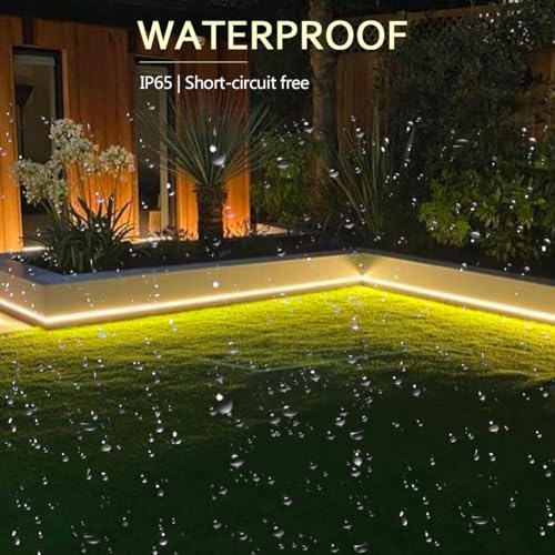 16ft Waterproof LED Rope Lights - Flexible Warm White Outdoor Lighting