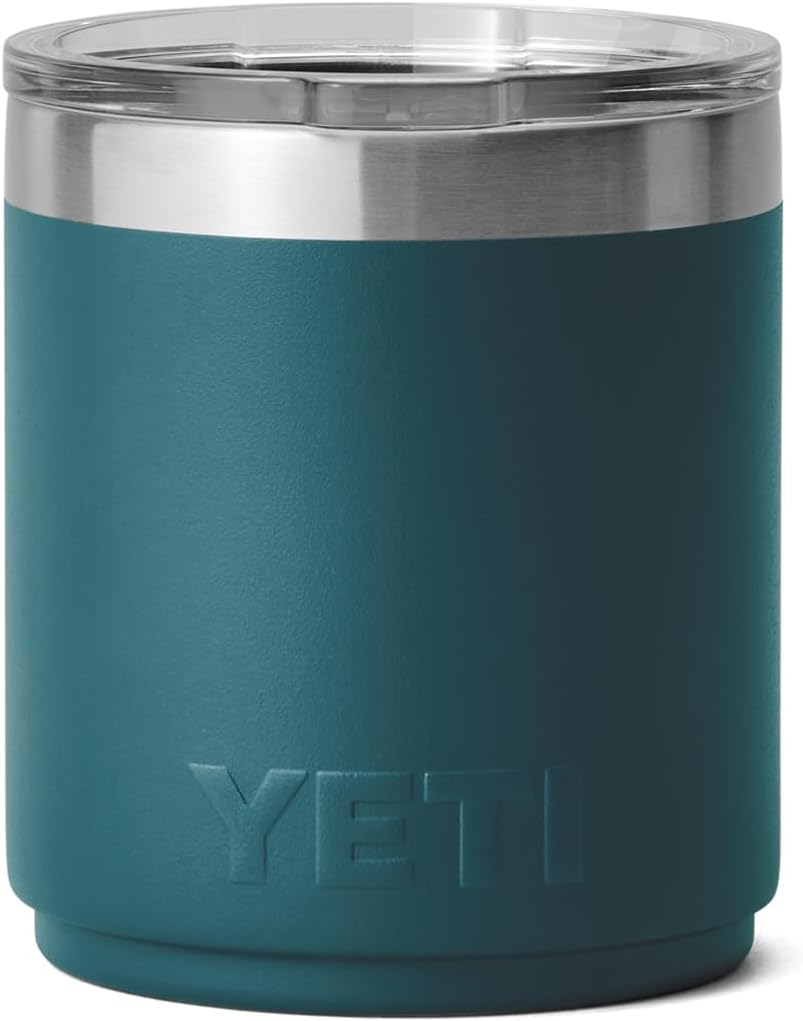 YETI Rambler 10 oz Lowball - Vacuum Insulated Stainless Steel with MagSlider Lid | Agave Teal