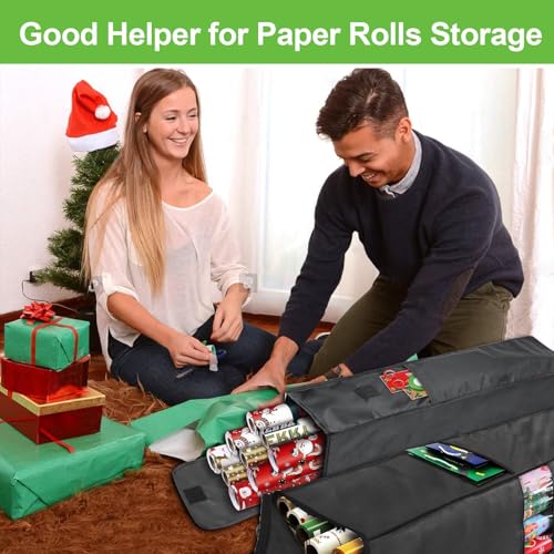 41-Inch Wrapping Paper Storage Bag Heavy Duty Gift Wrap Organizer