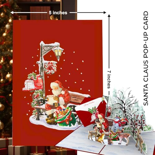 Letter to Santa 3D Pop-Up Card – iGifts And Cards (5x7) includes envelope