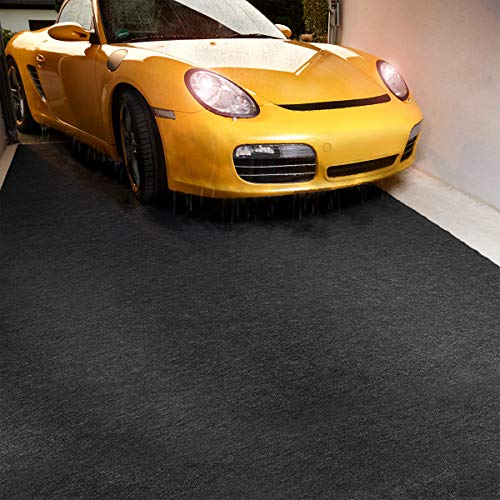 Absorbent Garage Floor Mat - 8.5' x 6.6' Reusable Oil Spill Pad