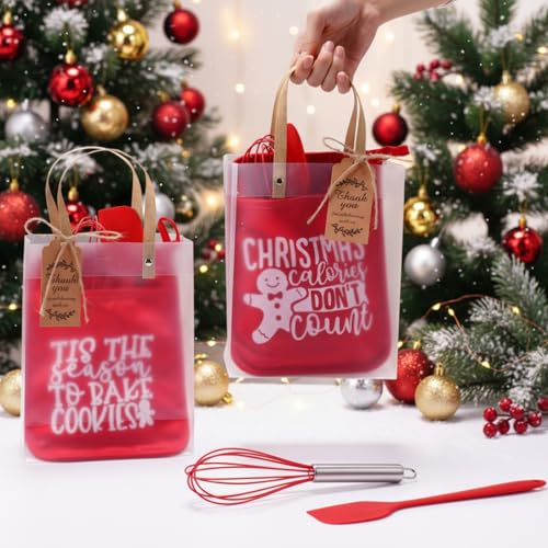 Christmas Baking Gift Set with Oven Mitts, Spatulas, Whisks & Holiday Accessories