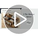 29.5-Inch Narrow Console Table with 2 Fabric Drawers and Storage Shelves