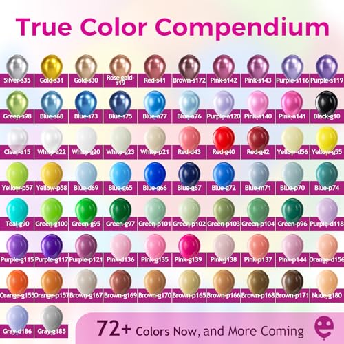 Bezente Assorted Latex Rainbow Balloons 100 Pack 12 Inch Party Decor