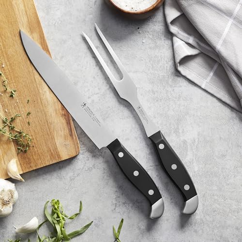 Henckels Statement 8-inch Carving Knife & Fork Set - German Engineered