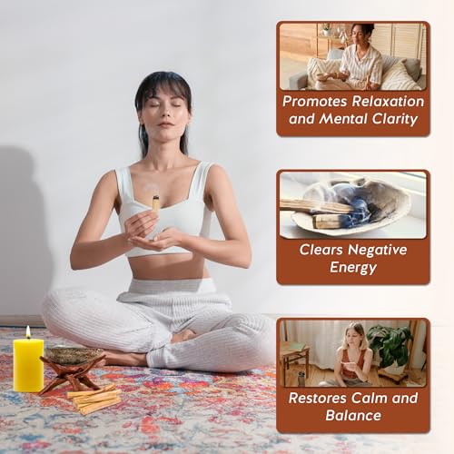 Palo Santo Incense Sticks for Spiritual Cleansing & Meditation - 6 Pack