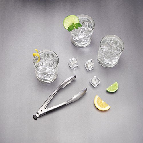 OXO Steel Ice Bucket with Tongs Set | Double-Wall Keeps Ice Cold