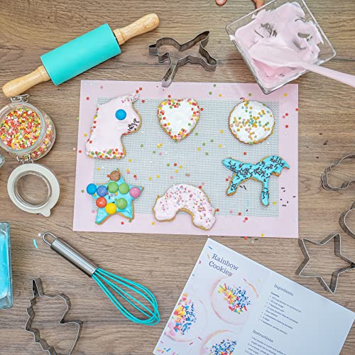 Kids Unicorn Baking Set with Real Tools Apron and Storage Case